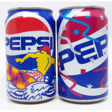 Set of 2 Pepsi "Cool Art", Netherlands, 1991
